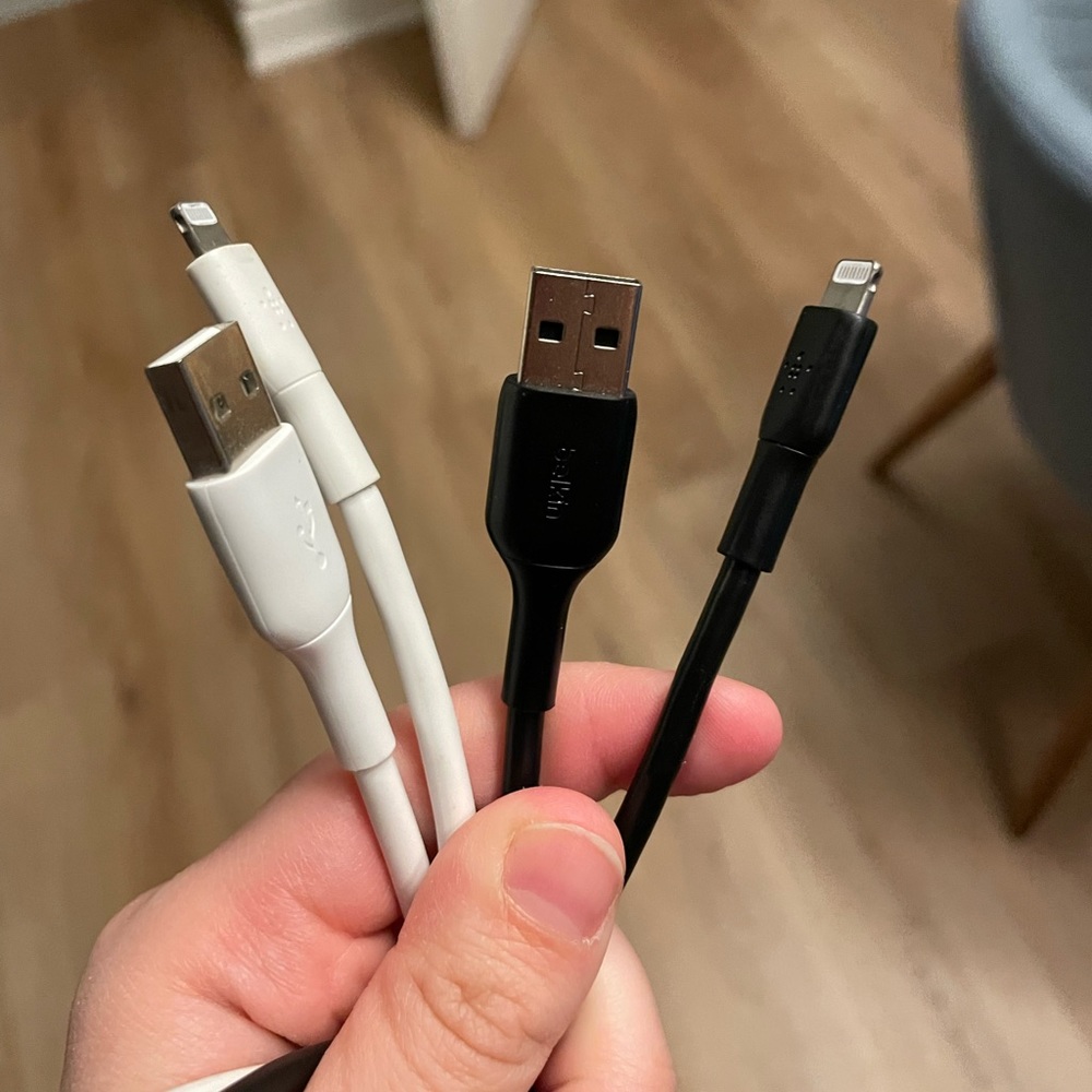 Two LONG iPhone Cables